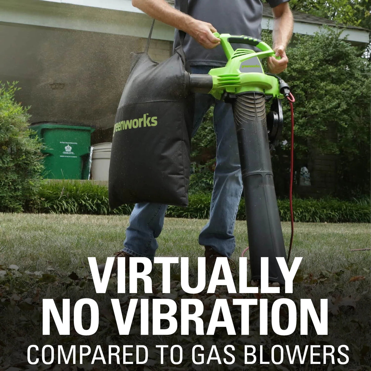 12 Amp 375 CFM Corded Electric Leaf Blower/Mulcher/Vacuum N93348