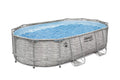 16 ft. x 10 ft. x 42 in. Oval Metal Frame Above Ground Pool Set N859