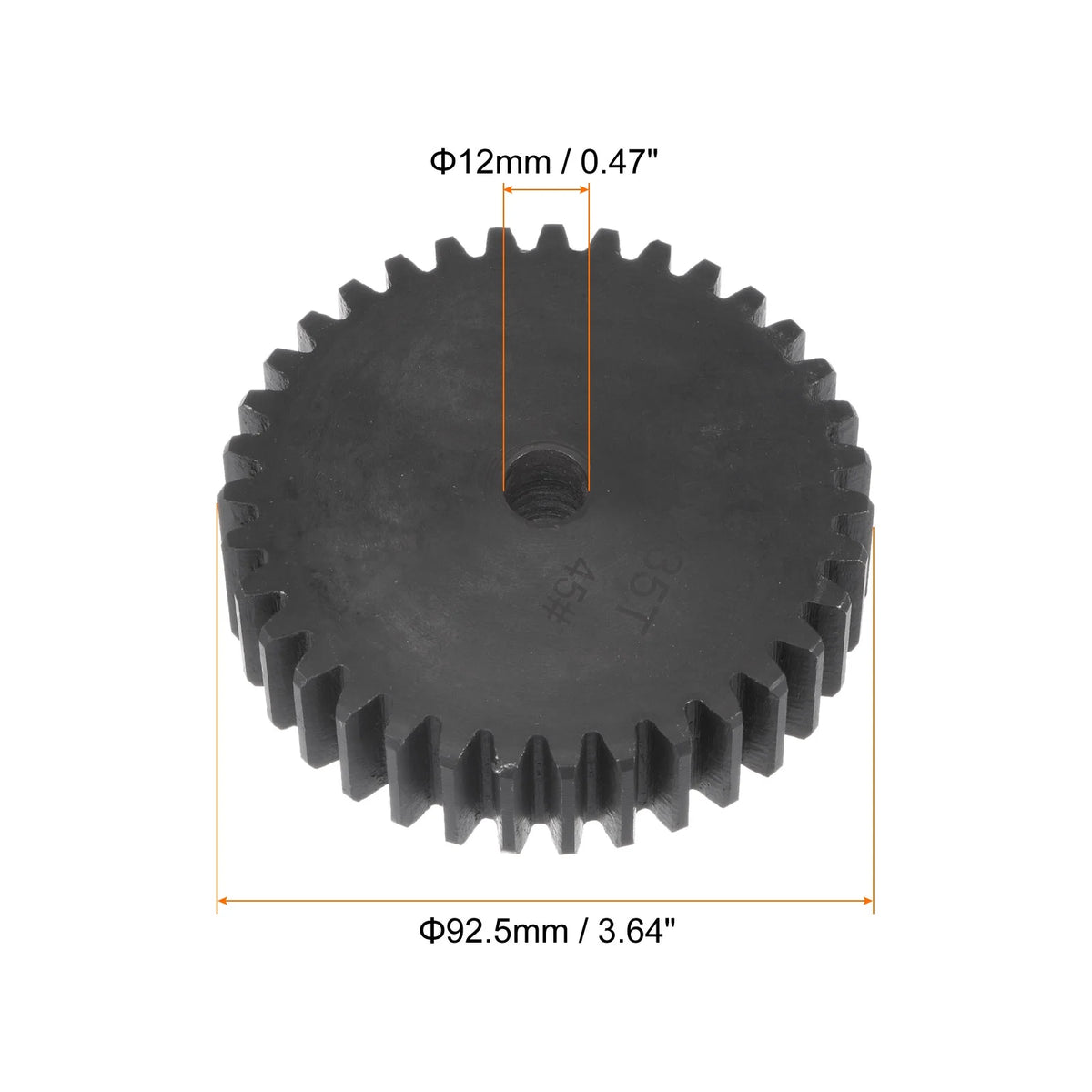 Straight Spur Gear 35T 2.5 Module 45# Steel A4665