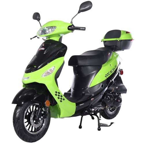 Black 50 Moped with 10" Aluminum Wheels J4380