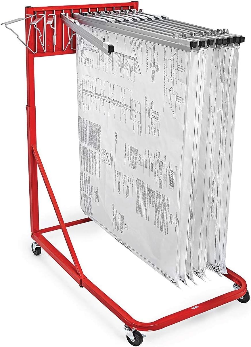 Vertical Blueprint Storage Rack and Plans Holder Z719572