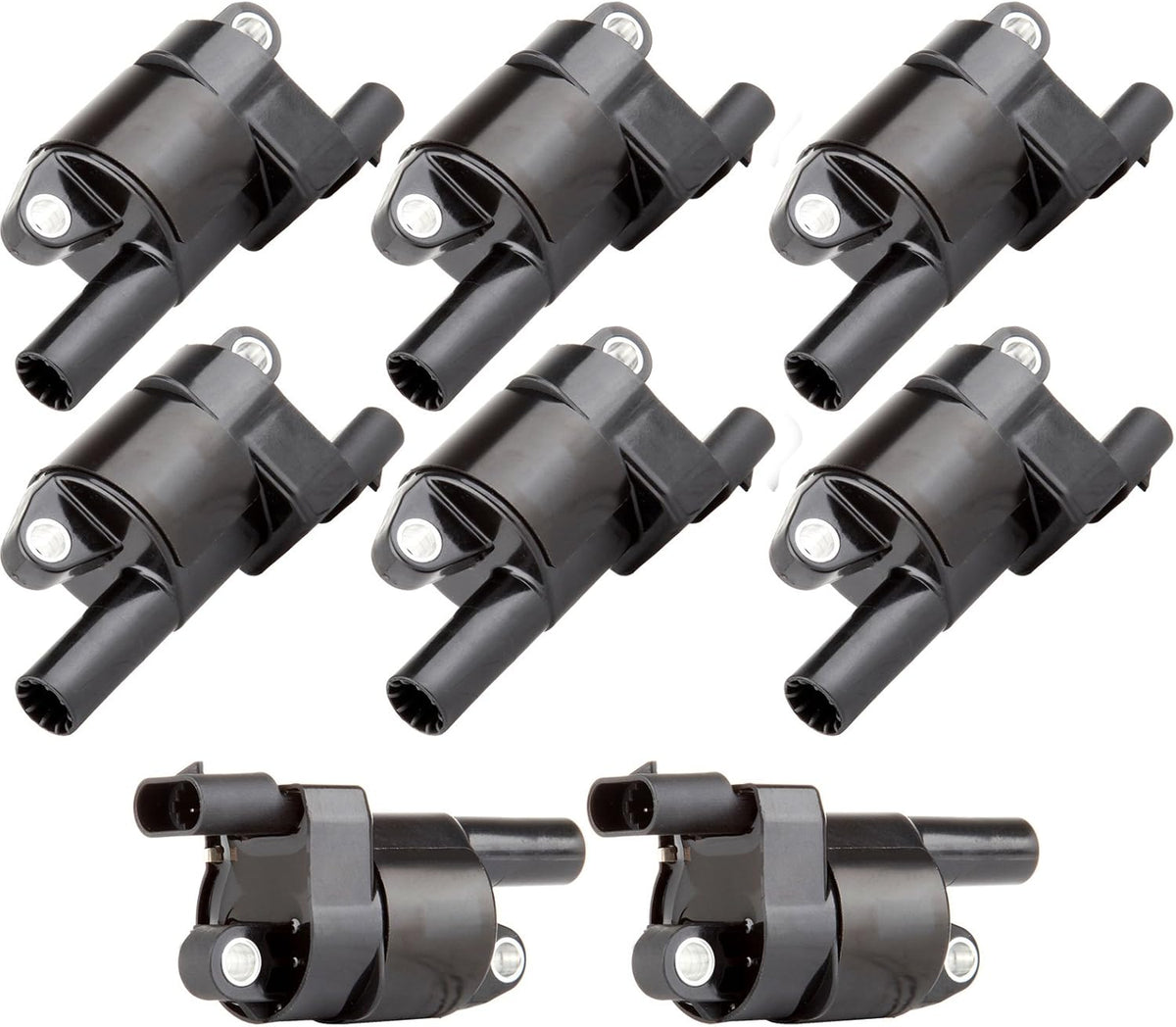 Round Ignition Coil Pack of 8 X38198