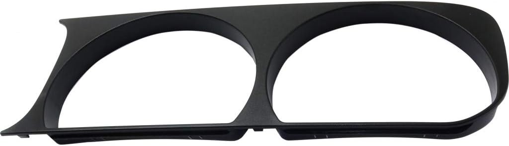 Headlight Bezel for Dodge Challenger 2008-2014 Passenger Side Black Pack of 2 O328