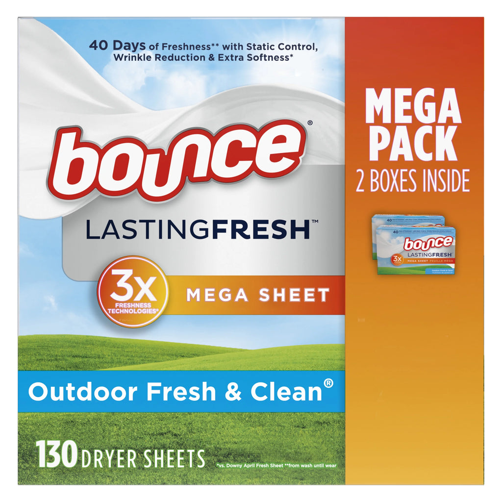 130 ct Outdoor Fresh Fabric Softener Sheets D595