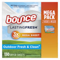 130 ct Outdoor Fresh Fabric Softener Sheets D595