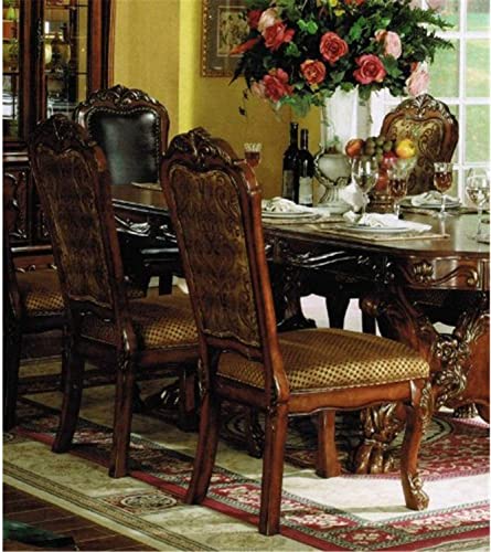 9pc Formal Dining Table Set with 6 Side Chairs and 2 Arm Chairs K970