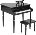 30 Keys Wood Toy Grand Piano with Music Stand and Bench Q2252