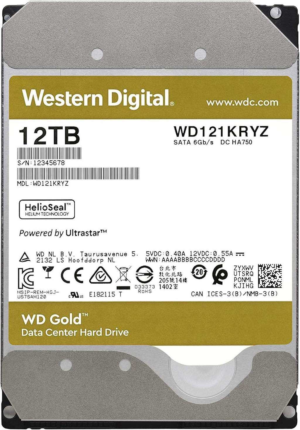 14TB Enterprise Class Internal Hard Drive SATA 6 Gb/s 7200 RPM 512 MB Cache 3.5 K572582