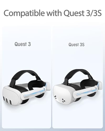 Elite Head Strap with Dual Fast Charging Battery Pack & Charging Dock for Meta Quest 3/3S - VR Headset Accessory Headstrap C273