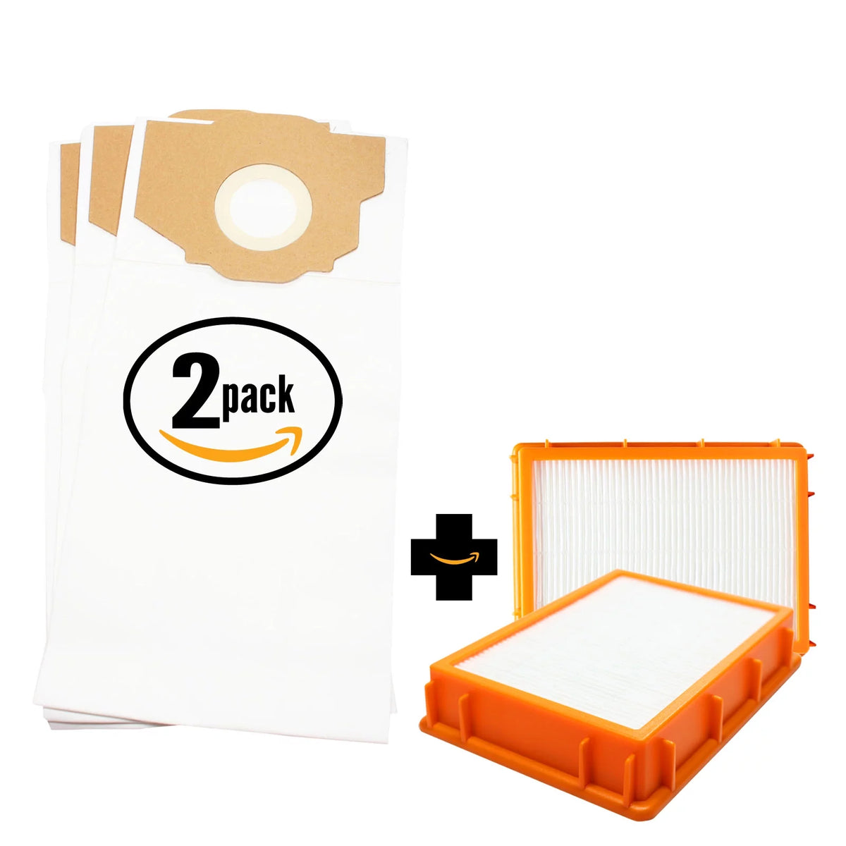 6 Replacement Vacuum Bags & 2 HEPA Filter E296846