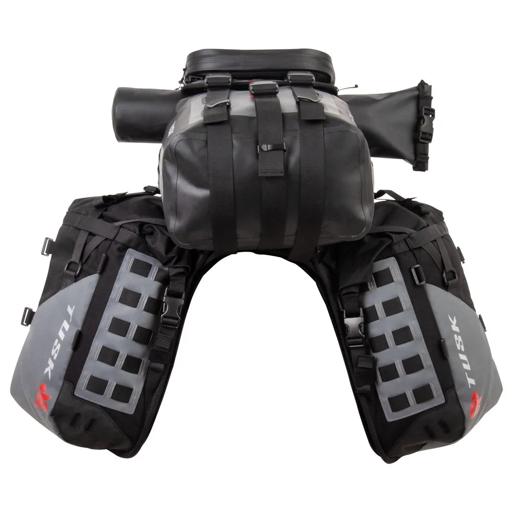 Rackless Luggage System with Small Dry Duffel Tail Bag Standard Heat Shield H780