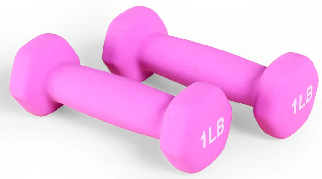 1 lbs Pair Vinyl Coated Dumbbells F804788