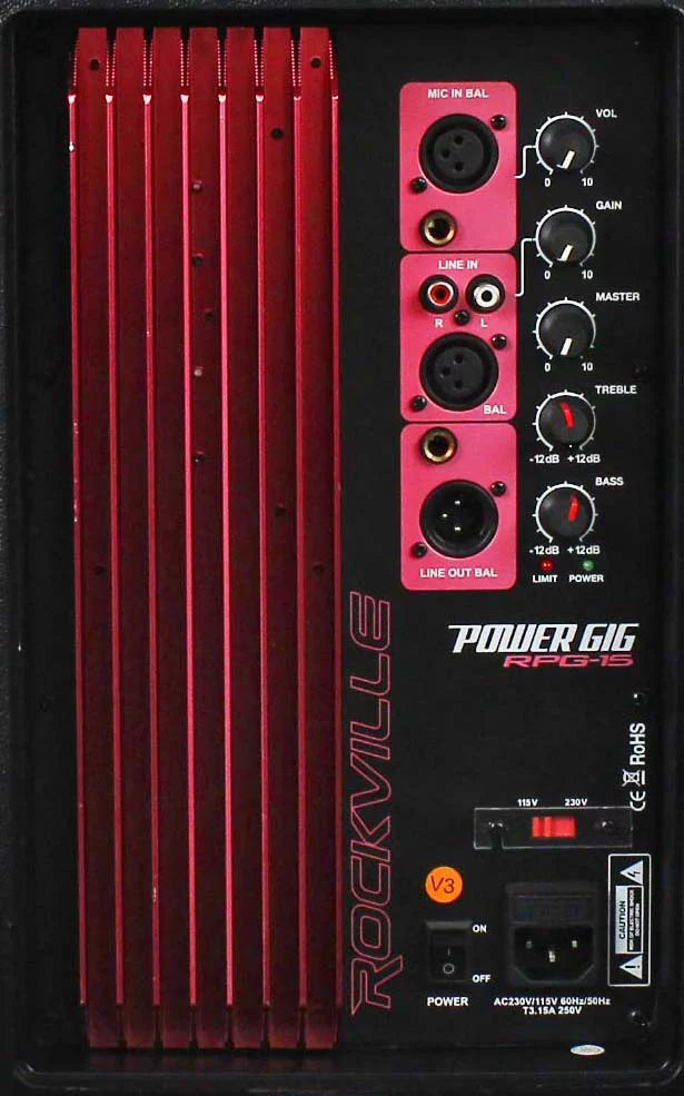 15" Powered Active 2-Way DJ PA Speakers I586