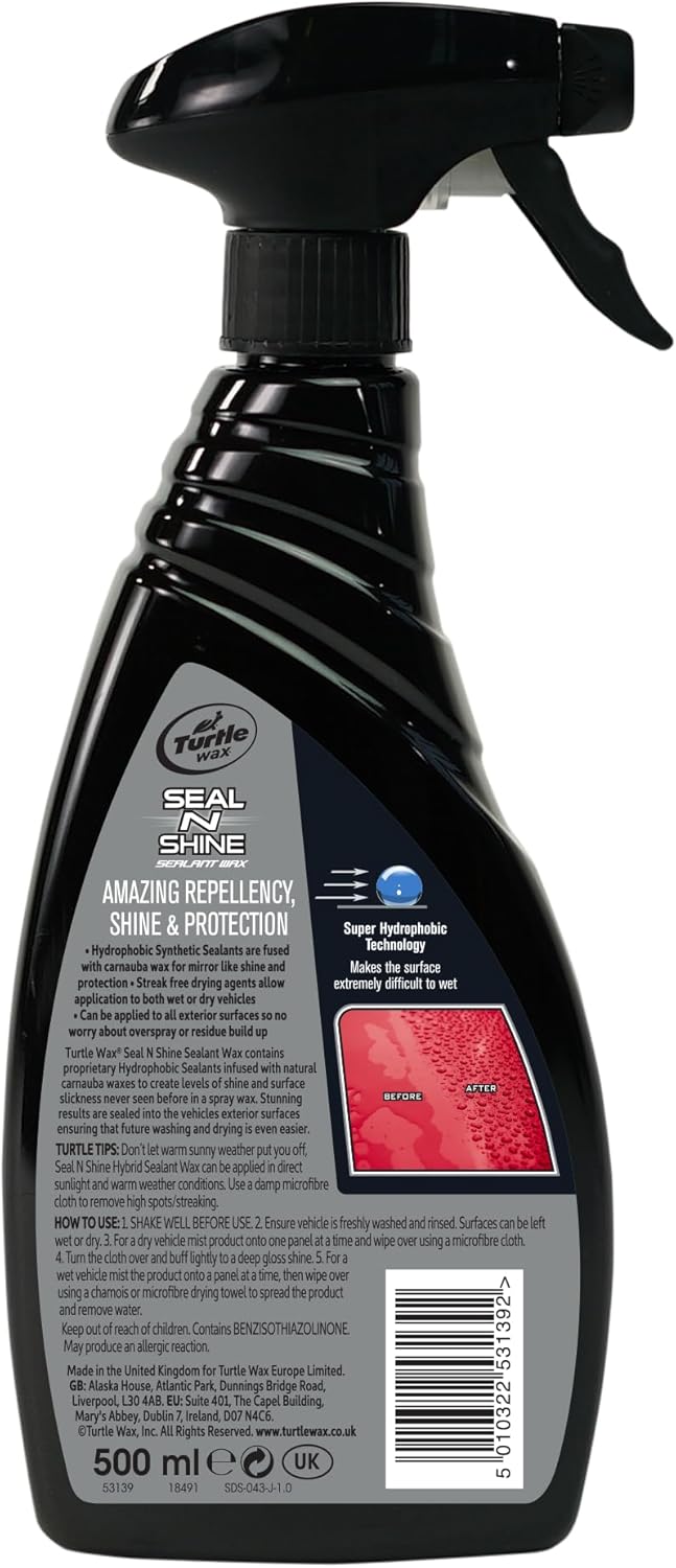 Hybrid Sealant Spray Wax Hydrophobic Fused With Carnauba (500ml) F771193
