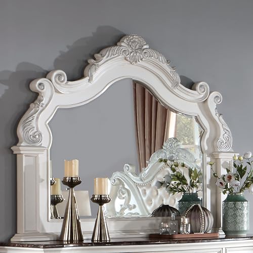 King-Size Wood 5-Piece Bedroom Set with Button-Tufted Headboard P72592