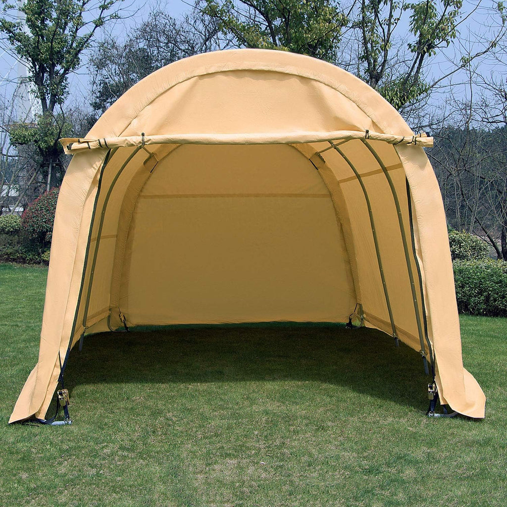 10x15x8ft Portable Heavy Duty Carport, Gray V52584