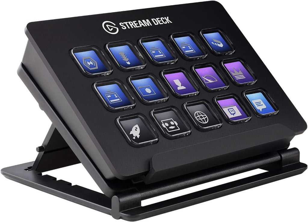 4K60 PCIe Capture Card and Live Content Creation Controller with 15 Customizable LCD Keys W95697
