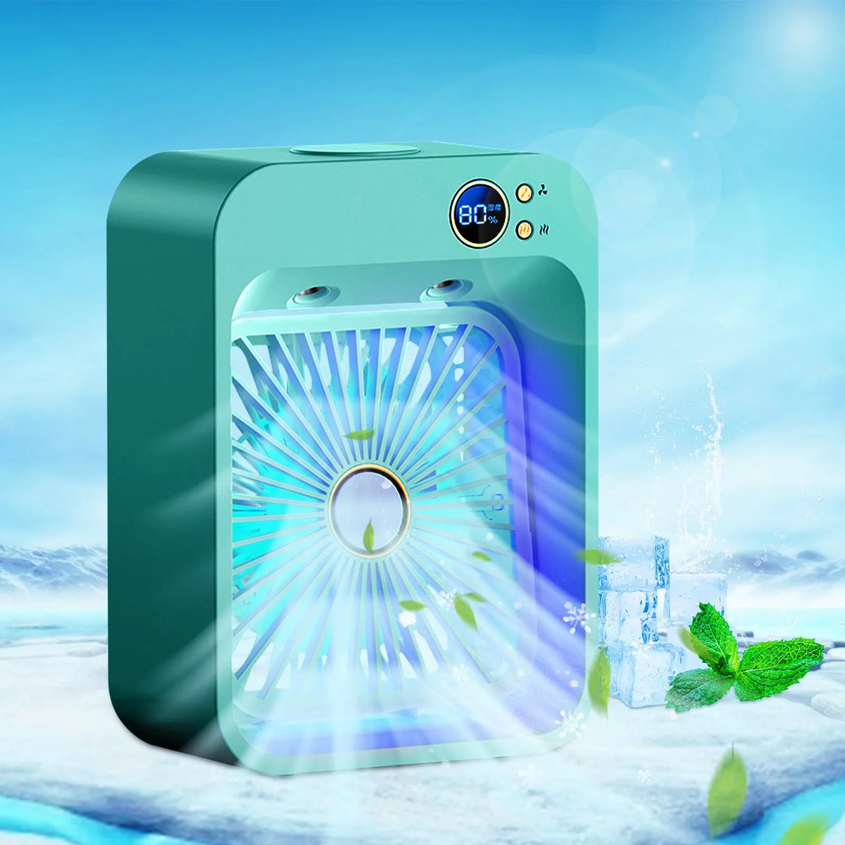 USB Mini Cooler Purification and Humidification Refrigeration Fan B673