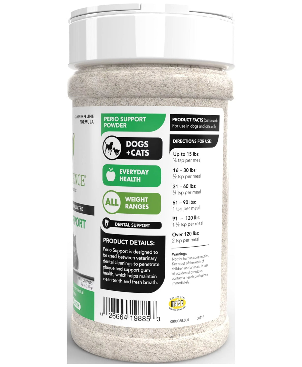 Dental Care Powder for Cats and Dogs 4.2 oz Z1711