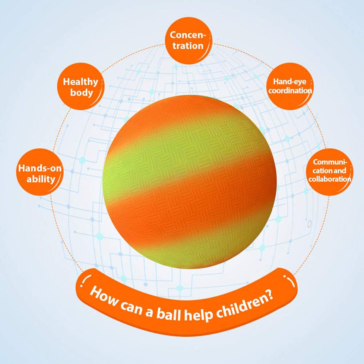 8.5Inch Rubber Bouncy Inflatable Balls U464