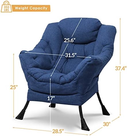 Upholstered Velvet Single Sofa Chair with Side Pocket S5066