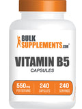 Vitamin B5 Pantothenic Acid 500mg Capsules F1568