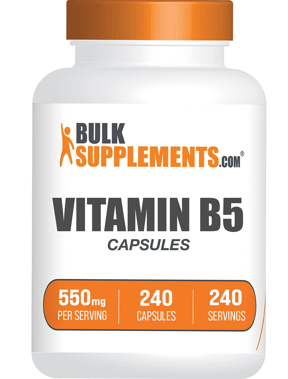 Vitamin B5 Pantothenic Acid 500mg Capsules F1568