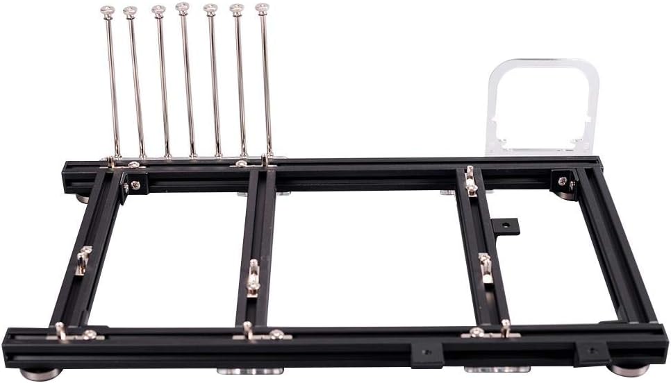 Black Aluminum Alloy ATX Open Air PC Test Bench Case A68429