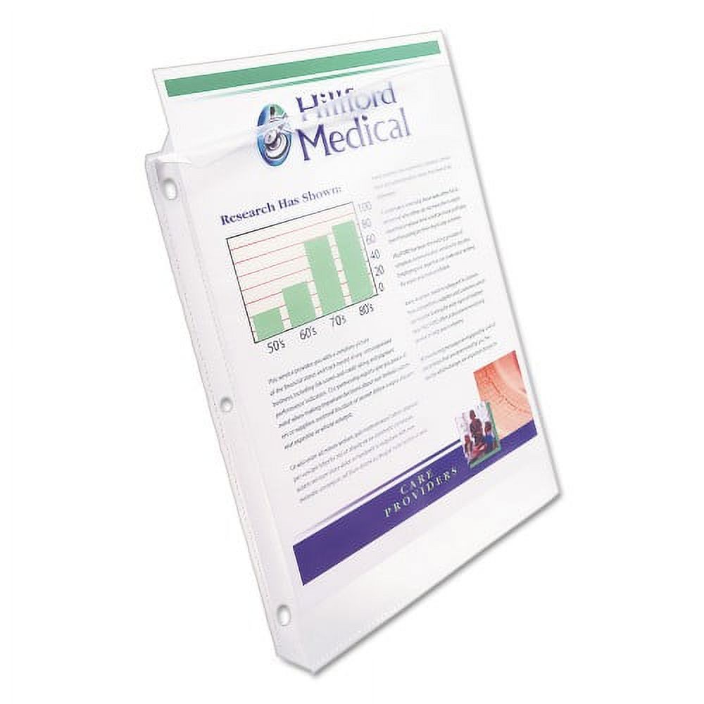 Poly Sheet Protectors, Heavy Gauge, Letter, Nonglare, 50/Box I271