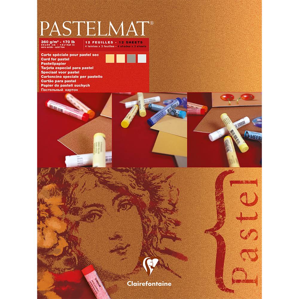30x40cm 12 Sheets 360gsm Pastelmat Pad S563348