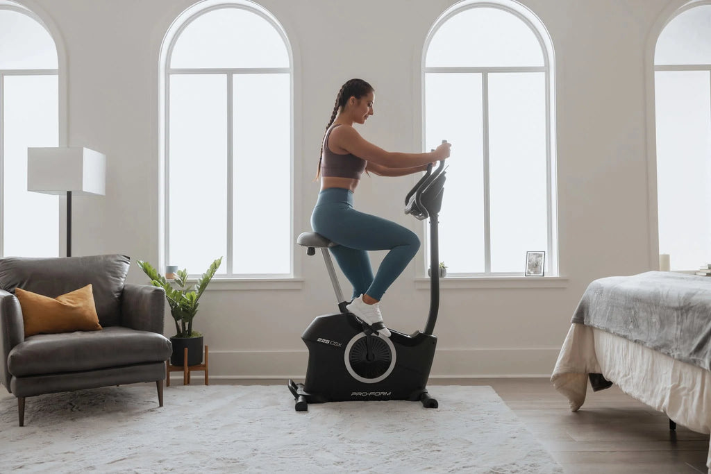 Recumbent Exercise Bike with Display and Tablet Holder T777360