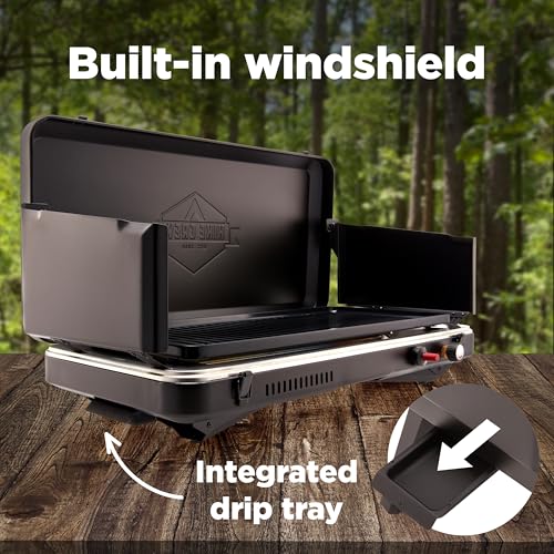 2-in-1 Gas Camping Grill and Griddle Combo J1503