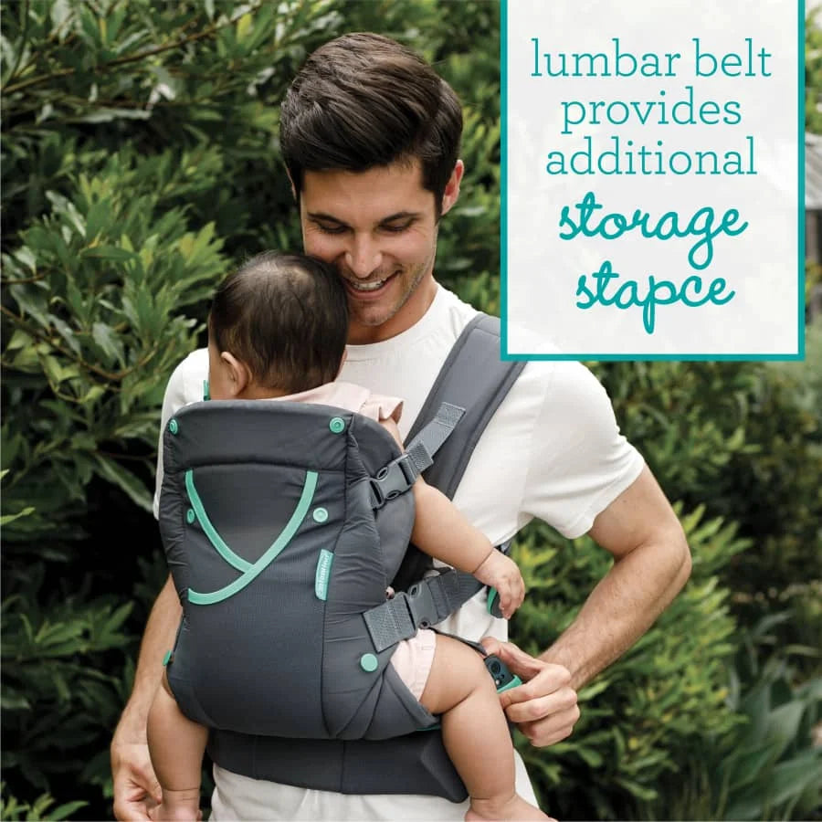 Gray Multi-Pocket Baby Carrier A544