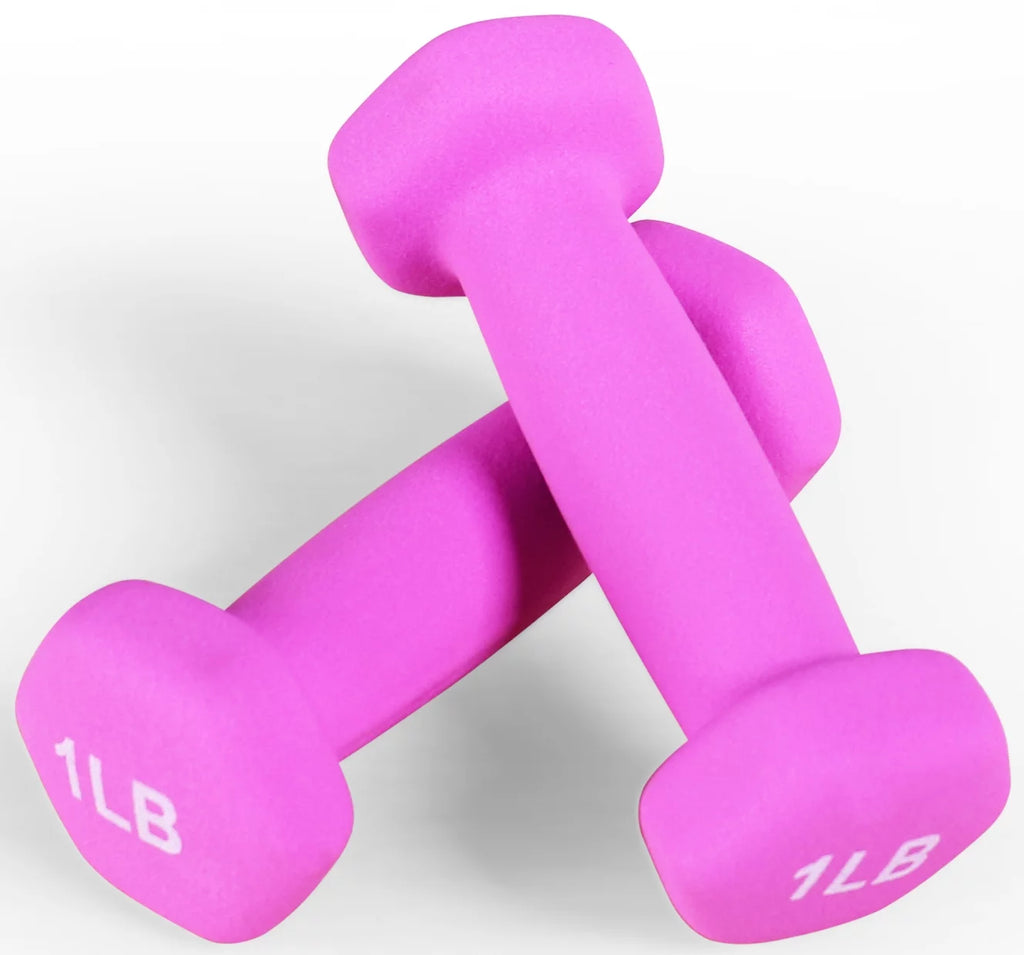 1 lbs Pair Vinyl Coated Dumbbells F804788