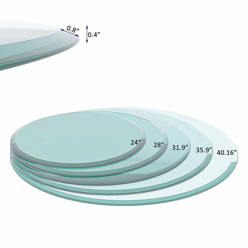 40'' Round Clear Tempered Glass Table Top X186