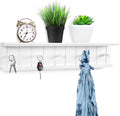 White MDF Wood Floating Shelf E78282