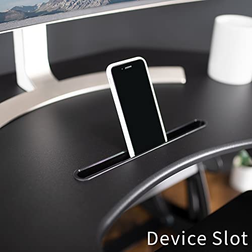 43 inch Electric Height Adjustable Stand Up Desk Converter Black D7827