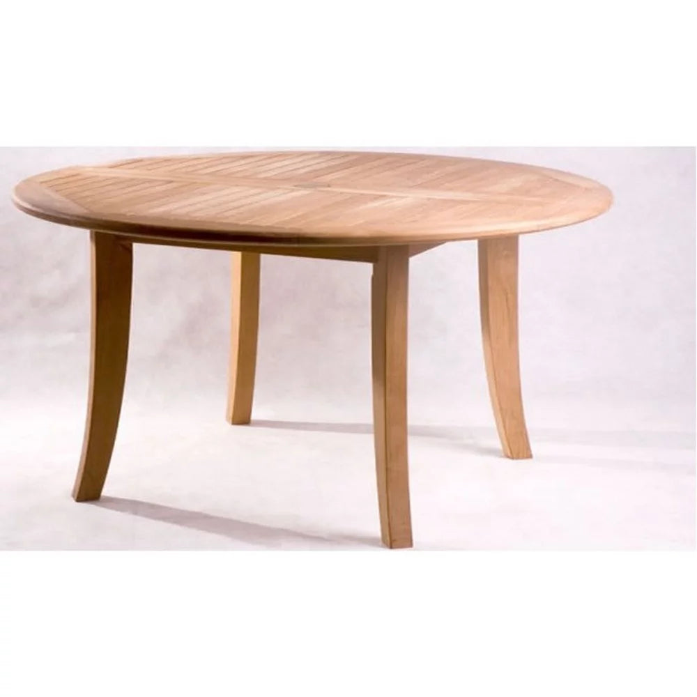 Grade-A Teak 4 Pc Dining Set with 52" Round Table and 3 Stacking Arm Chairs W8012