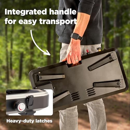 2-in-1 Gas Camping Grill and Griddle Combo J1503