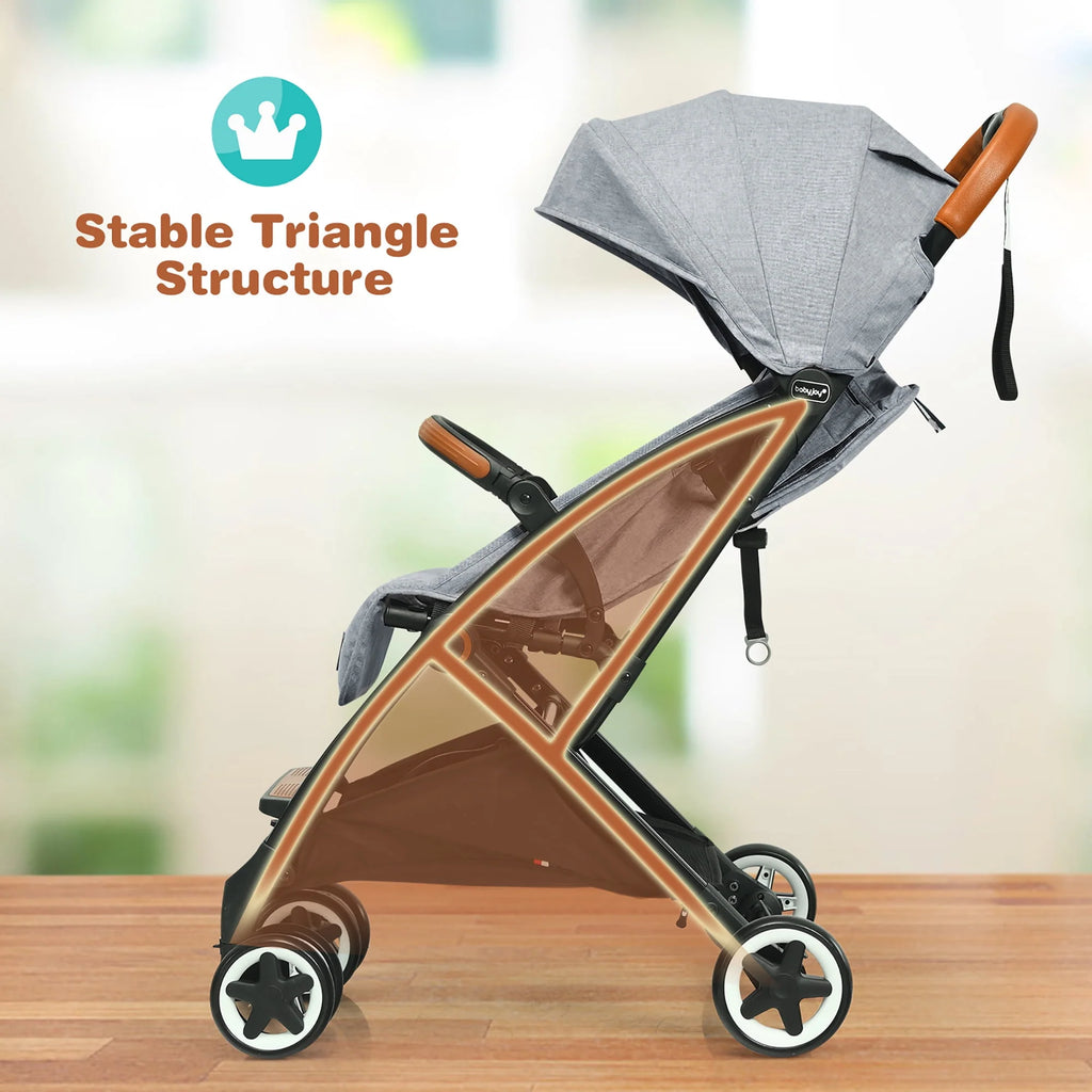 Lightweight Aluminium Baby Stroller with Net J769102