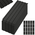 20 Pcs Galvanized Metal Roof Panels Black Y606
