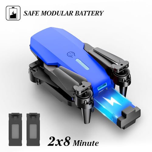 Foldable Mini Drone with 1080P Camera, 2 Batteries, Black M13900