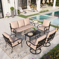 Beige Metal Patio Furniture Set M170936