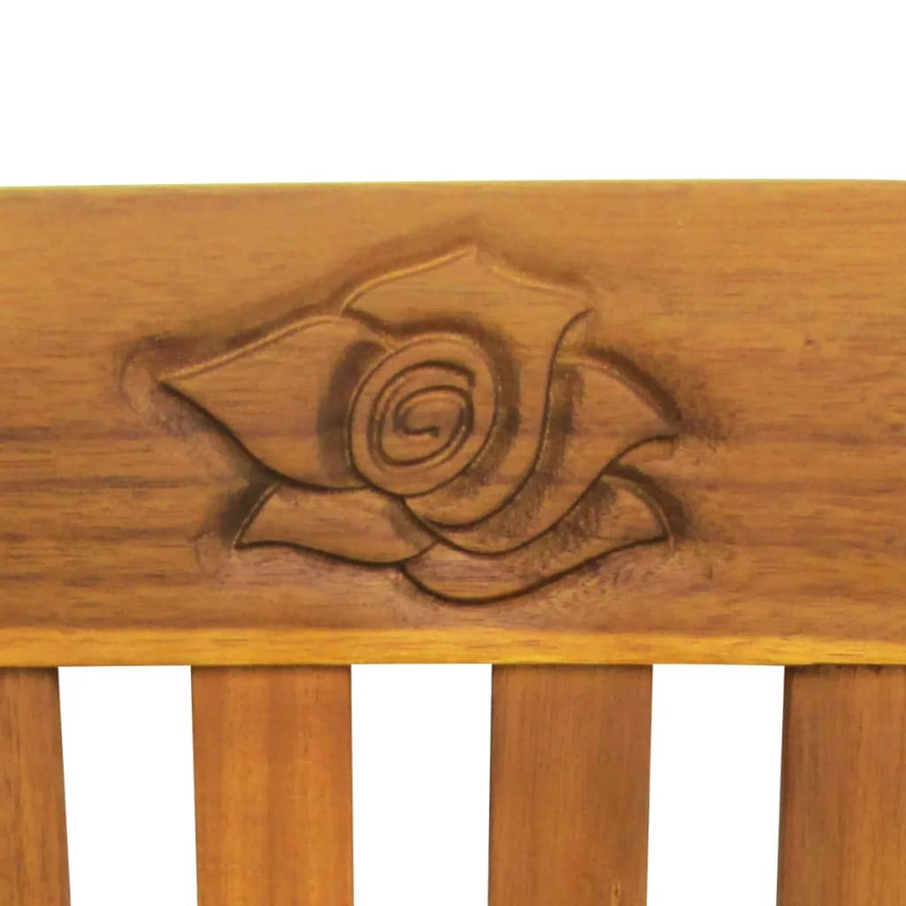 Beige Cushion Acacia Wood Garden Bench L271