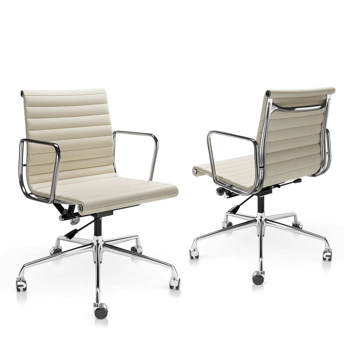 White Ergonomic Leather Office Chair F78197