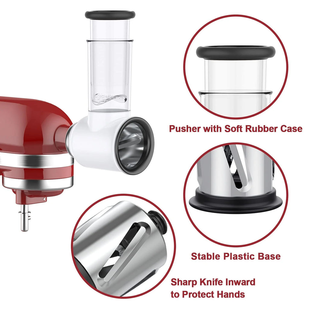 Vegetable Slicer and Cheese Grater Attachment for KitchenAid Stand Mixers N545640