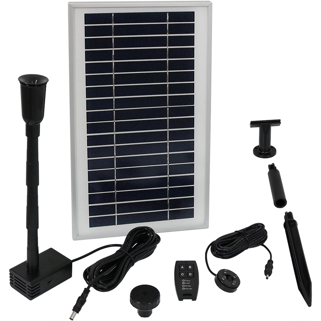 Solar Pump and Panel with Battery, Remote Control & Light O271