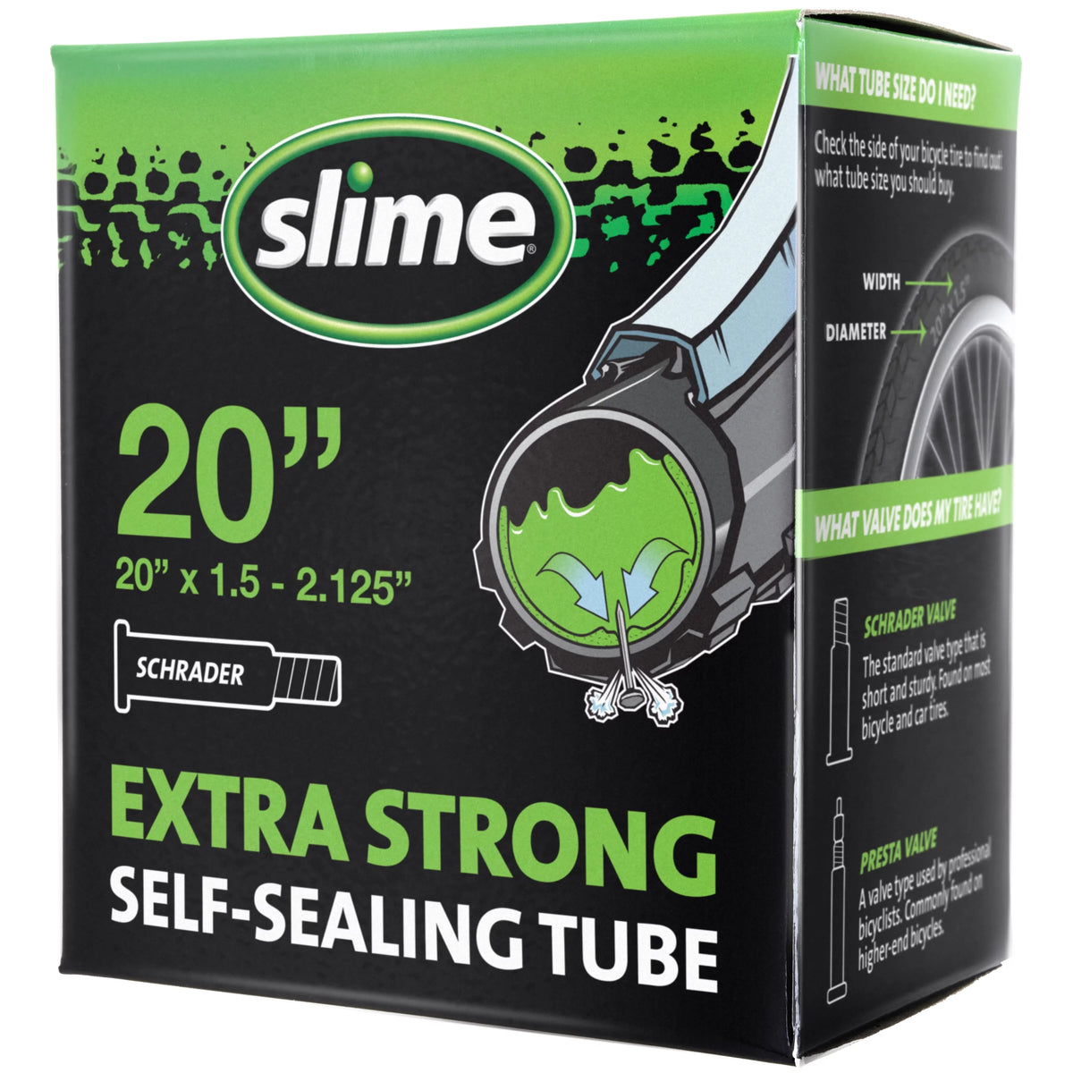 Self-Sealing Bicycle Tube Schrader 20 x 1.25-2.125 V583