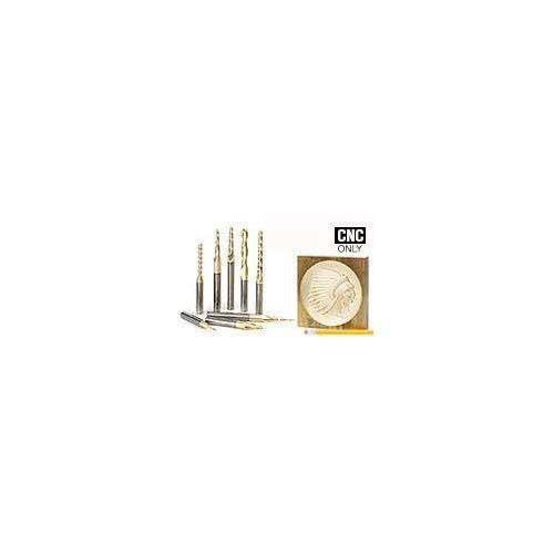 4-pc ZrN Coated 1/4x22 Shank Router Bit E2574