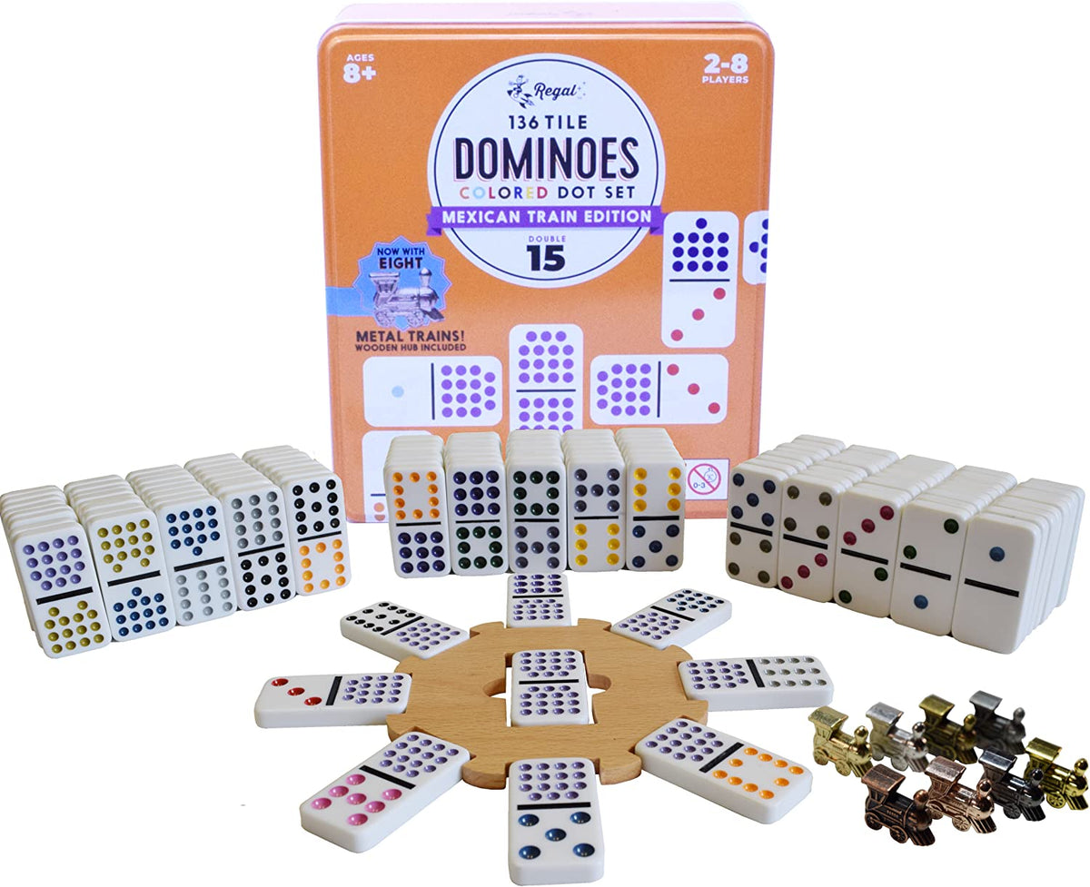 Mexican Train Dominoes Traditional Tile Game H4037